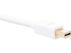 MiniDP till Displayport kabel 5m (vit) Skärmkablar