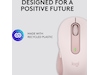 Logitech Signature M650 Medium  trådlös mus Rosa Mus