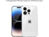 iiglo iPhone 15 Pro / 14 Pro Silikonskal (transparent) Skydd