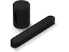 Sonos Sub Mini Trådlös subwoofer (svart) + Sonos Beam Soundbars