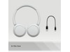 Sony WH-CH520 trådlösa hörlurar, On-Ear (vit) Hörlurar