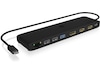 ICY BOX IB-DK2116-C Multi Docking Dockningsstation och USB-hub