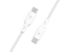Belkin USB-C till USB-C kabel 3m (vit) USB-kablar