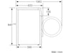 Bosch Serie 4 WAN2821SSN Tvättmaskin (vit) Tvättmaskin