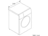 Bosch Serie 4 WAN2821SSN Tvättmaskin (vit) Tvättmaskin