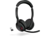 Jabra Evolve2 55 Link380a MS Teams Stereo Stand Headset trådlöst