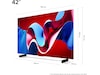 LG 42'' OLED evo C4 4K TV (2024) OLED42C44LA 20 - 49 tums TV
