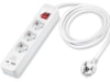 Andersson Strömförgrening 3x uttag och 2x USB 1,5m (vit) Förlängningskabel & förgrening