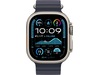 Apple Watch 49mm Natural Titanium Ocean Band (navy) Armband