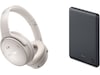 Bose QuietComfort trådlösa hörlurar, Over-Ear (vit) + powerbank Hörlurar