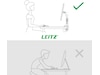 Leitz Ergo Monitorarm Dubbel, platsbesparande, 17"-32" skärmar Bord- & väggfäste
