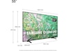 Samsung 55" DU8005 4K Crystal UHD Smart TV TU55DU8005K 50 - 59 tums TV