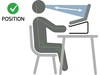 Port Design Ergonomic Notebook stand 10''-15.6'' Laptopstativ