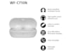 Sony WF-C710N  trådlösa hörlurar, In-ear med mikrofon (vit) In-ear hörlurar