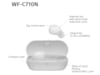 Sony WF-C710N  trådlösa hörlurar, In-ear med mikrofon (vit) In-ear hörlurar