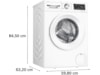 Bosch Serie 6 WGG254FLSN Tvättmaskin Tvättmaskin