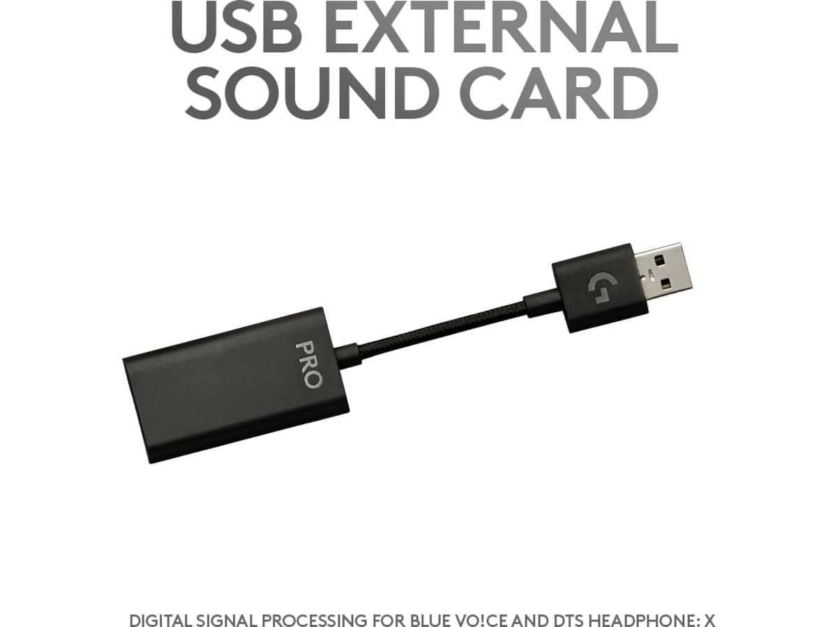 Logitech G Pro X Gamingheadset (svart) Gamingheadset