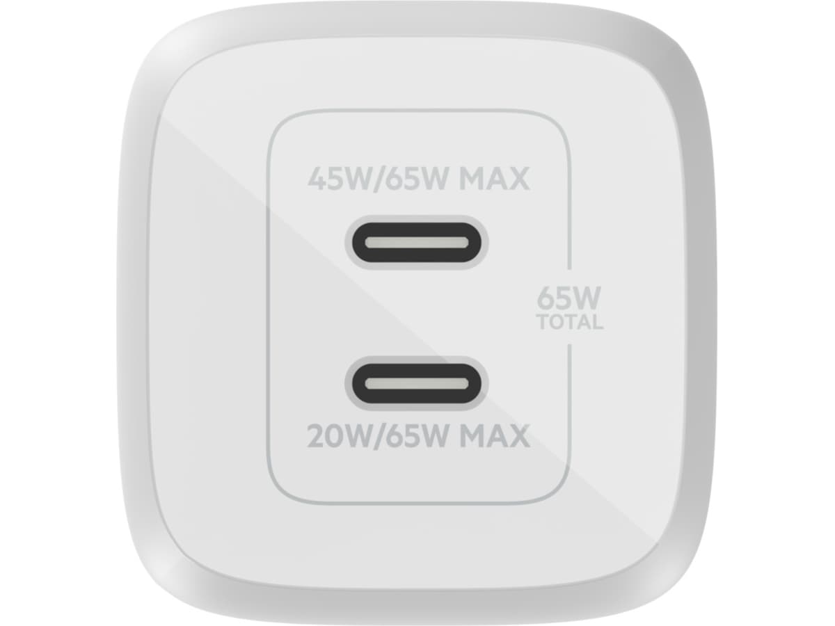 Belkin BOOST CHARGE 65W Väggladdare (vit) Mobilladdare