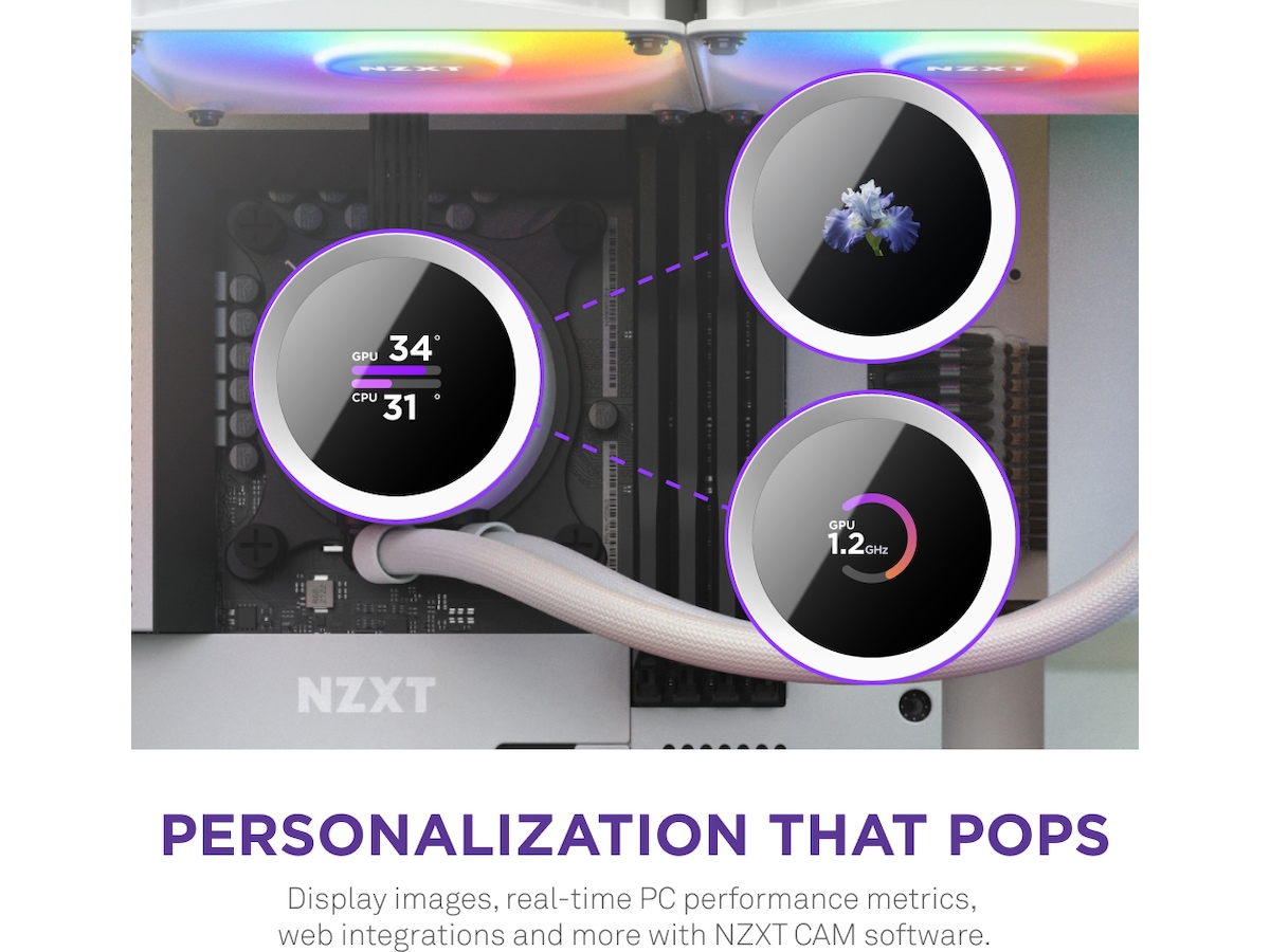 NZXT Kraken 360 RGB CPU Kylare (vit) CPU - Vattenkylning