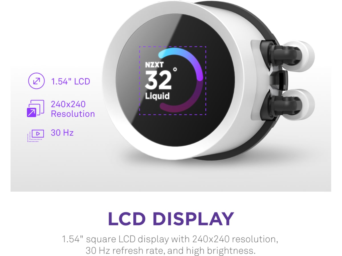 NZXT Kraken 360 RGB CPU Kylare (vit) CPU - Vattenkylning