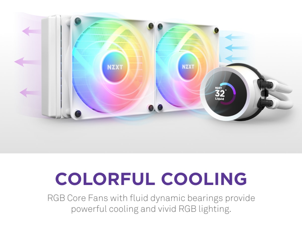 NZXT Kraken 360 RGB CPU Kylare (vit) CPU - Vattenkylning