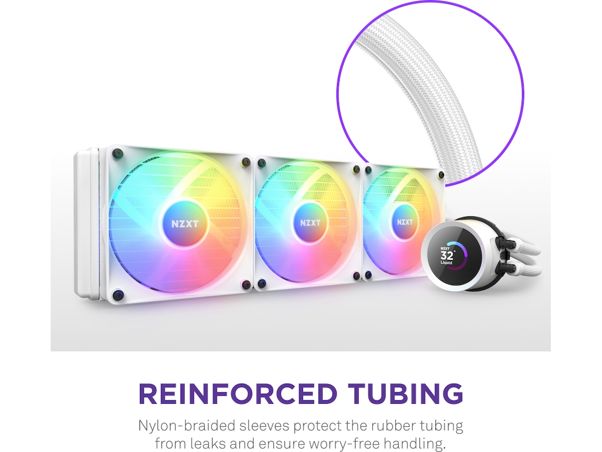 NZXT Kraken 360 RGB CPU Kylare (vit) CPU - Vattenkylning