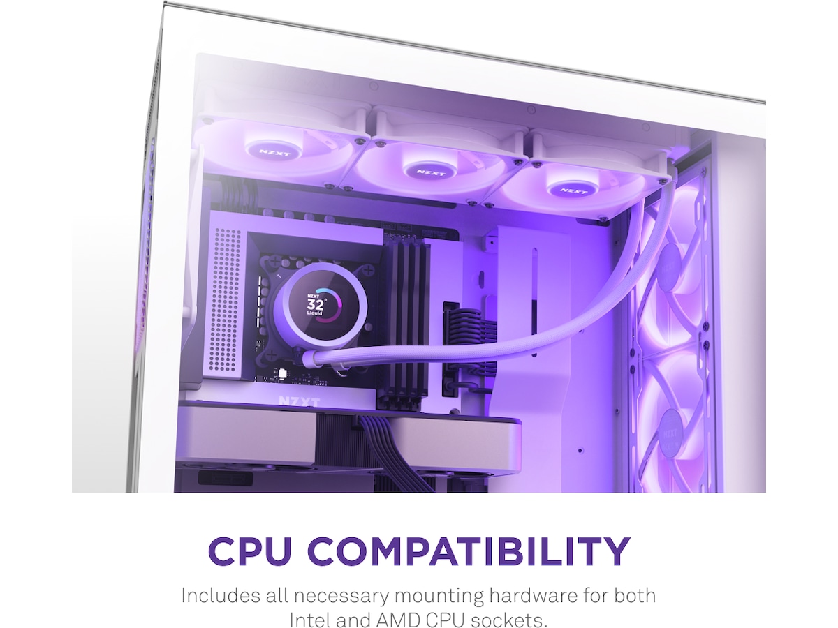 NZXT Kraken 360 RGB CPU Kylare (vit) CPU - Vattenkylning