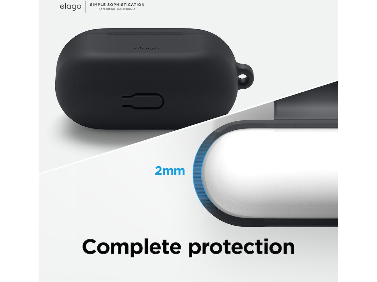 Elago Airpods 3 Silikonfodral med karbinhake (lavender gray) Tillbehör till hörlurar