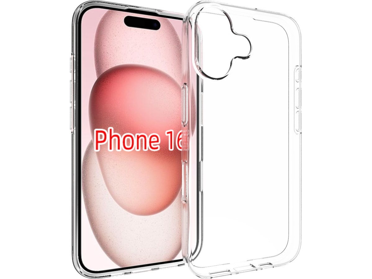 iiglo iPhone 16 Silikonskal (transparent) Skydd