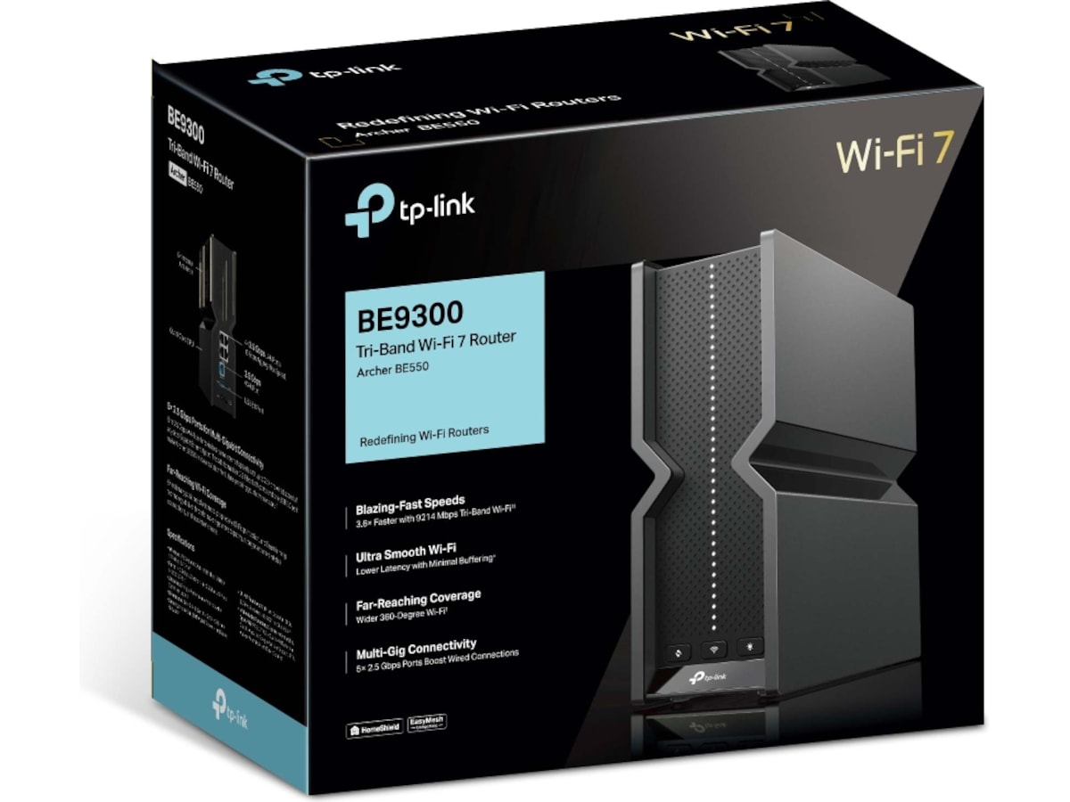 TP-Link Archer BE550 Wi-Fi 7 Router -B-Grade Demo nätverk