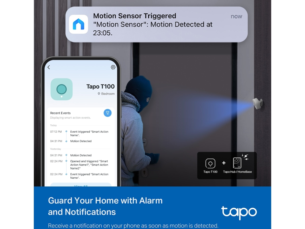 Tapo T100 V1.2 Smart rörelsesensor Sensorer