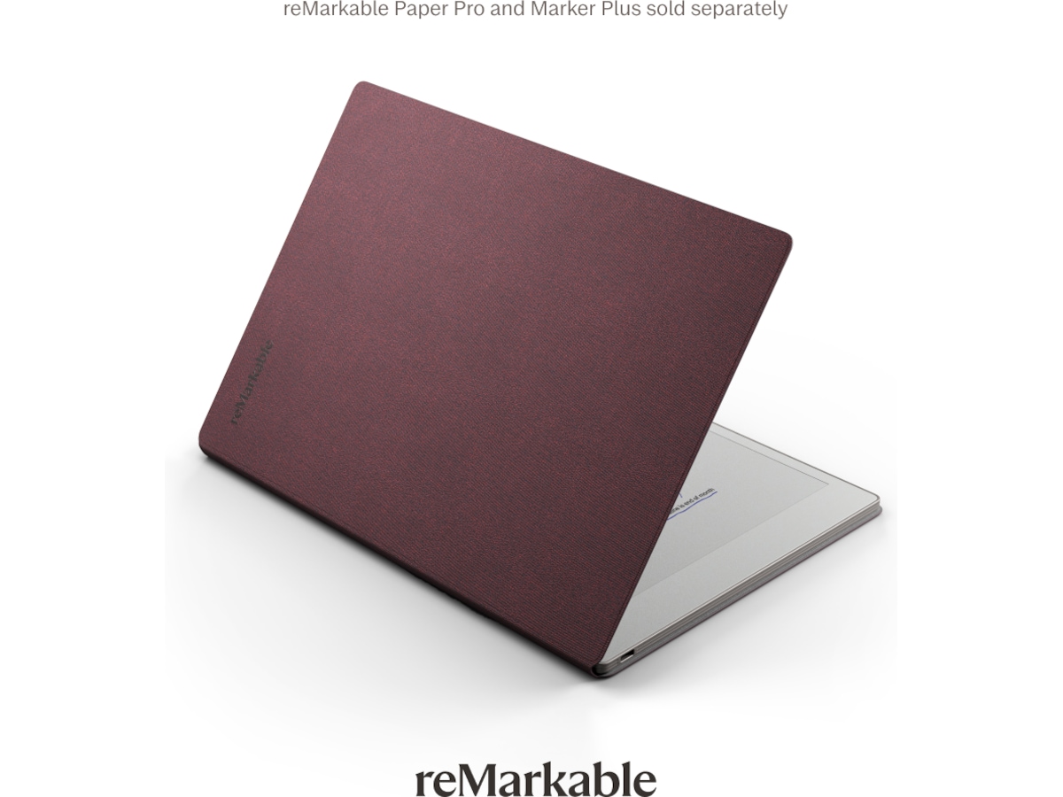 reMarkable Paper Pro Book Folio (vinröd) Digitala anteckningsblock och tillbehör