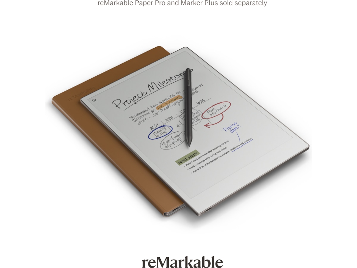 reMarkable Paper Pro Book Folio (brun) Digitala anteckningsblock och tillbehör