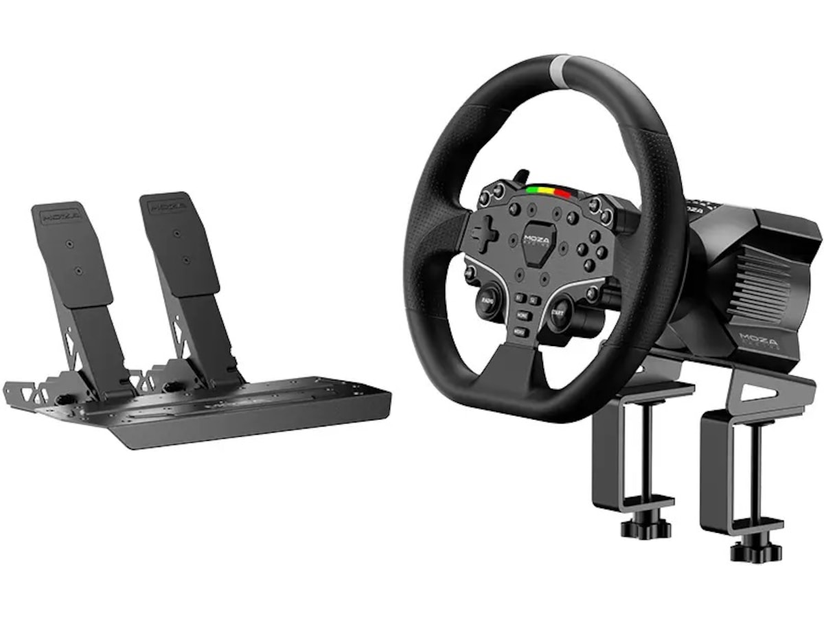 MOZA R3 Racing Simulator Bundle för PC Ratt & pedaler