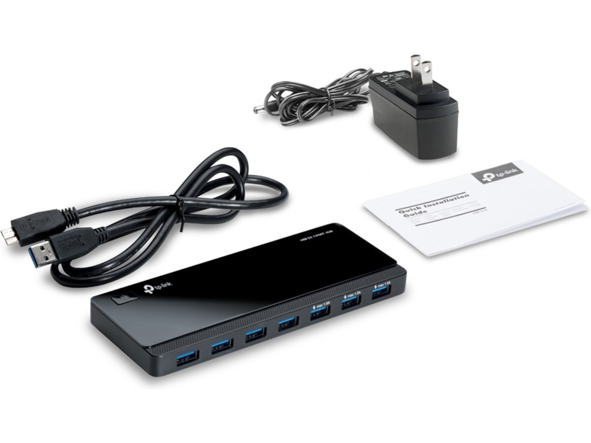 TP-Link UH700 USB 3.0 7-Port Hub Dockningsstation och USB-hub