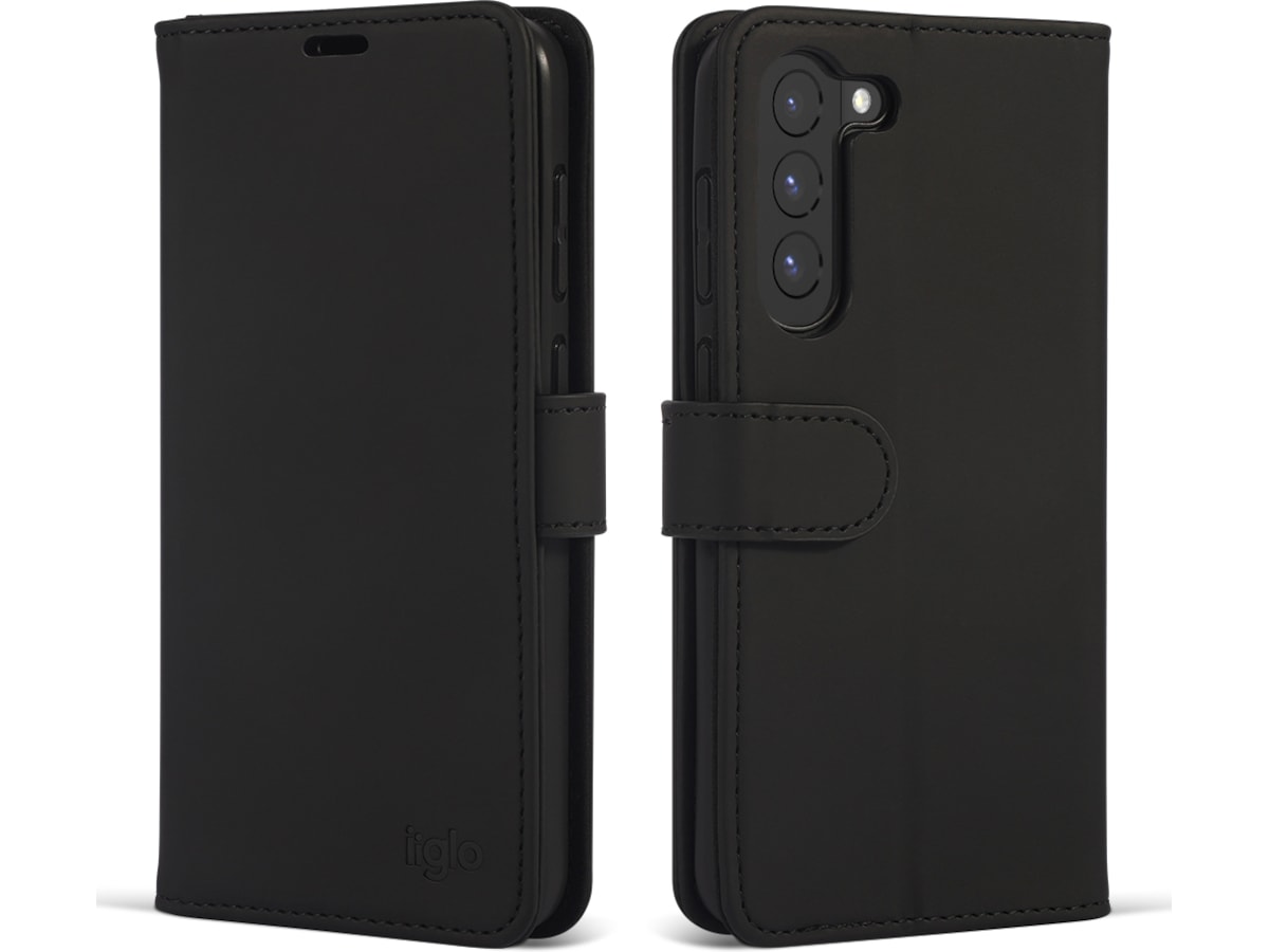 iiglo Galaxy S23+ Plånboksfodral (svart) Skydd