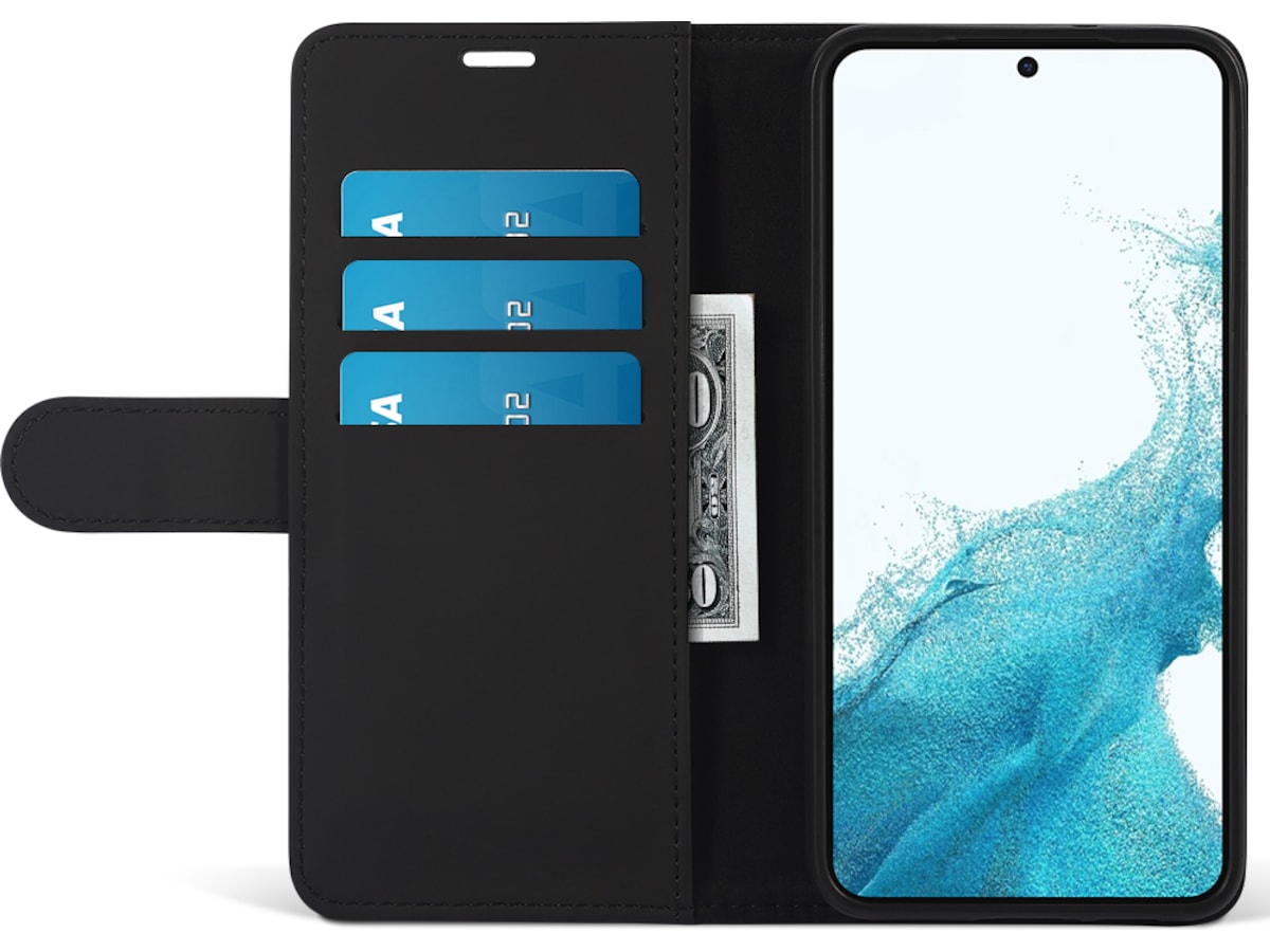 iiglo Galaxy S23+ Plånboksfodral (svart) Skydd