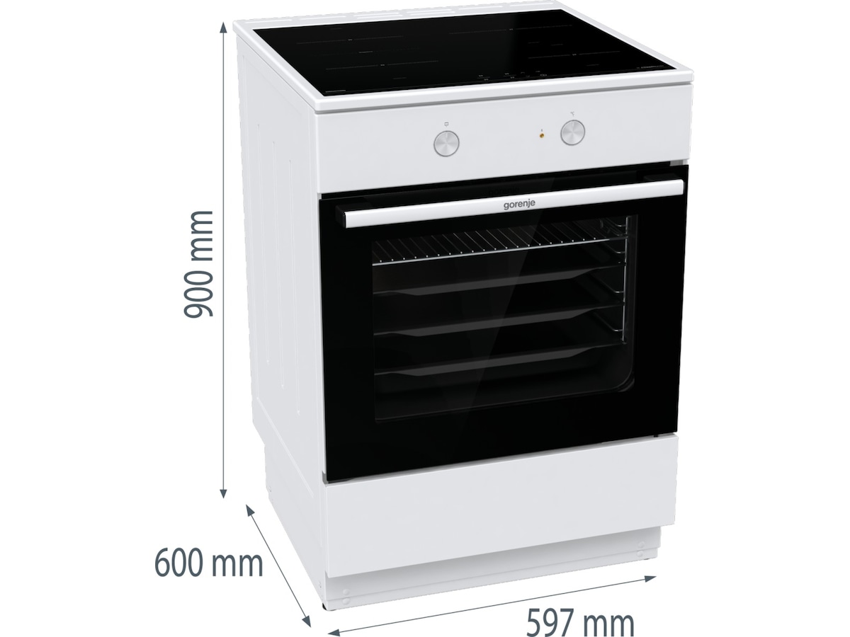 Gorenje GEIT6A60WPG elektrisk spis (vit) Spis