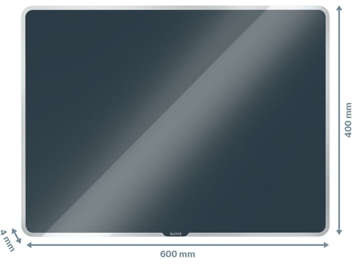 Leitz Cosy Glastavla - magnetisk whiteboard 60x40 cm - sammetsgrå Whiteboards