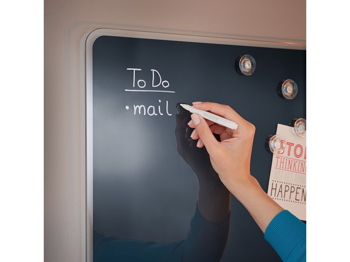 Leitz Cosy Glastavla - magnetisk whiteboard 60x40 cm - sammetsgrå Whiteboards