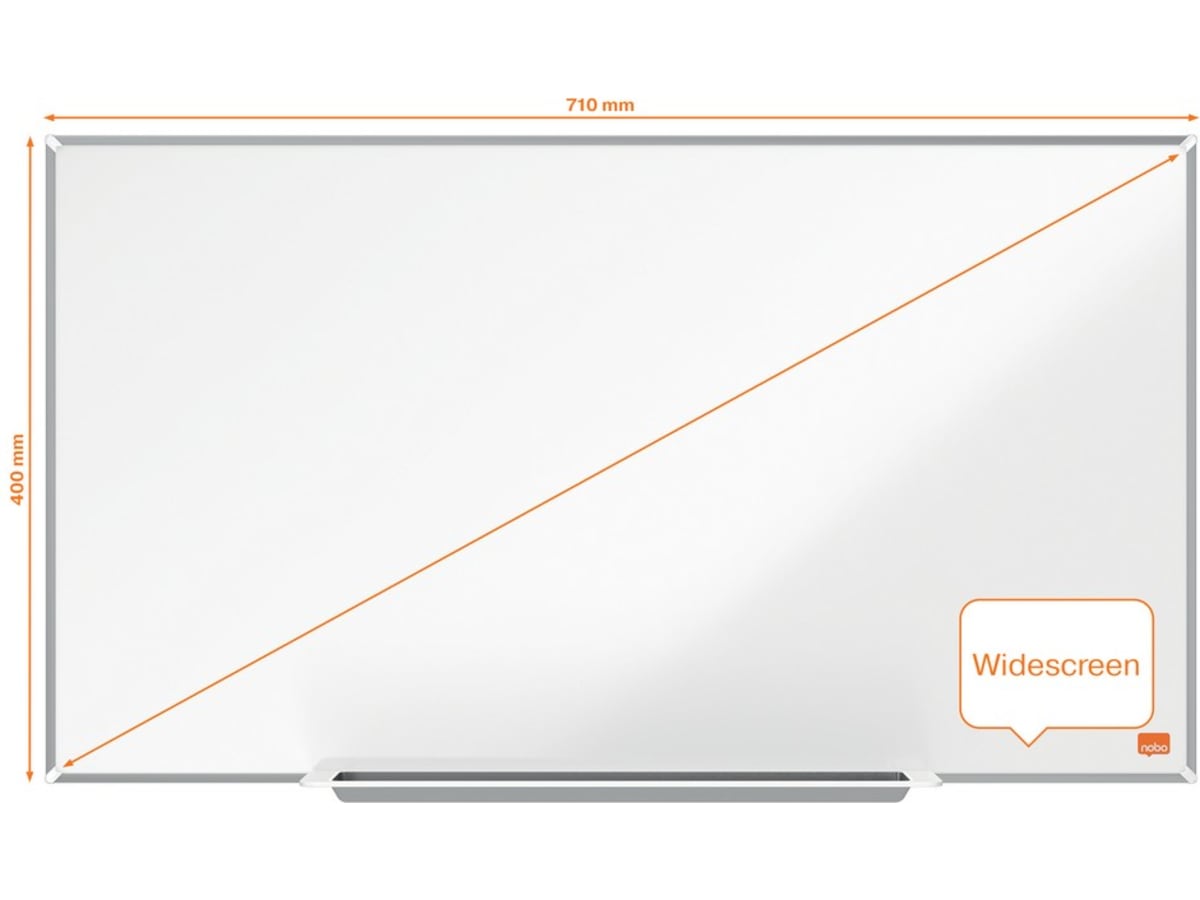Nobo Whiteboard Impression Pro Widescreen 32" emaljerad magnetisk tavla Whiteboards