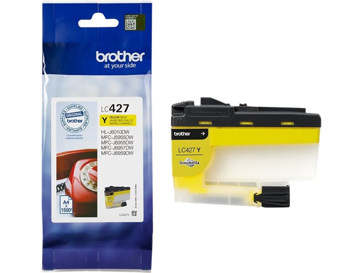 Brother bläck LC427Y Gul Bläckpatron