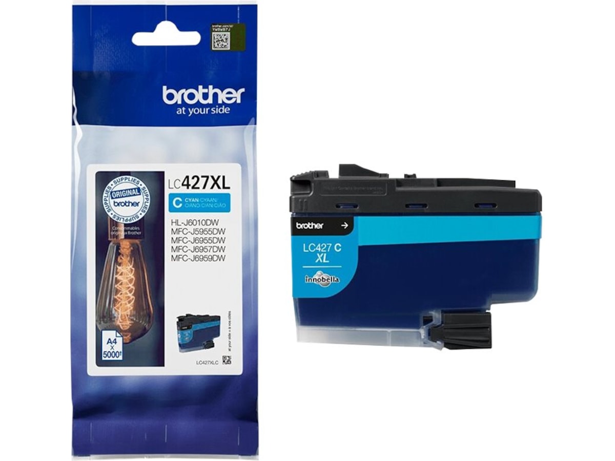 Brother bläck LC427XLC Cyan Bläckpatron