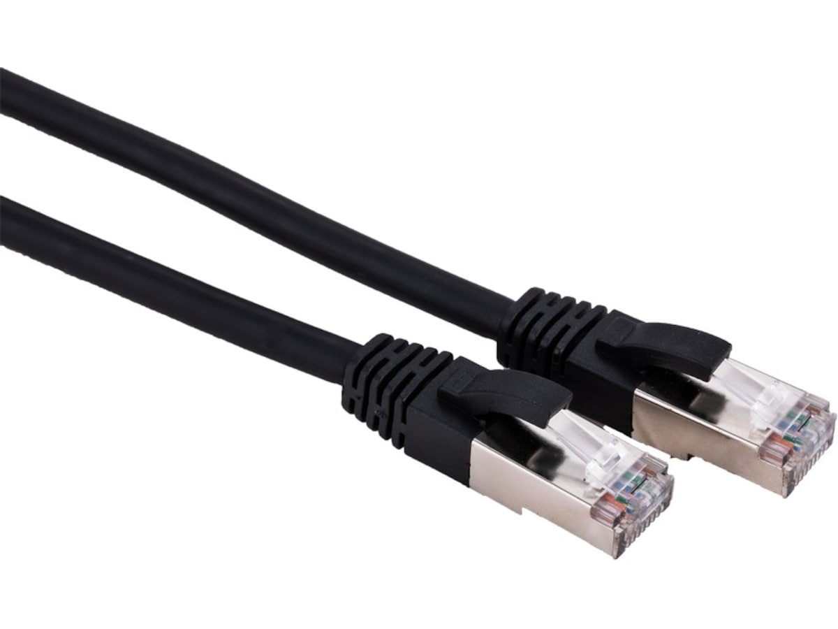 Nätverkskabel Cat6a svart 5m Nätverkskablar