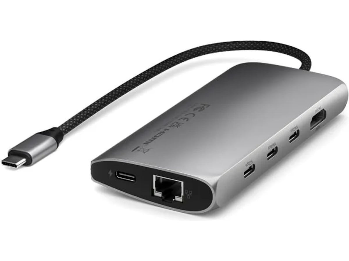 Satechi Multiport 8K Docking (space gray) Dockningsstation och USB-hub