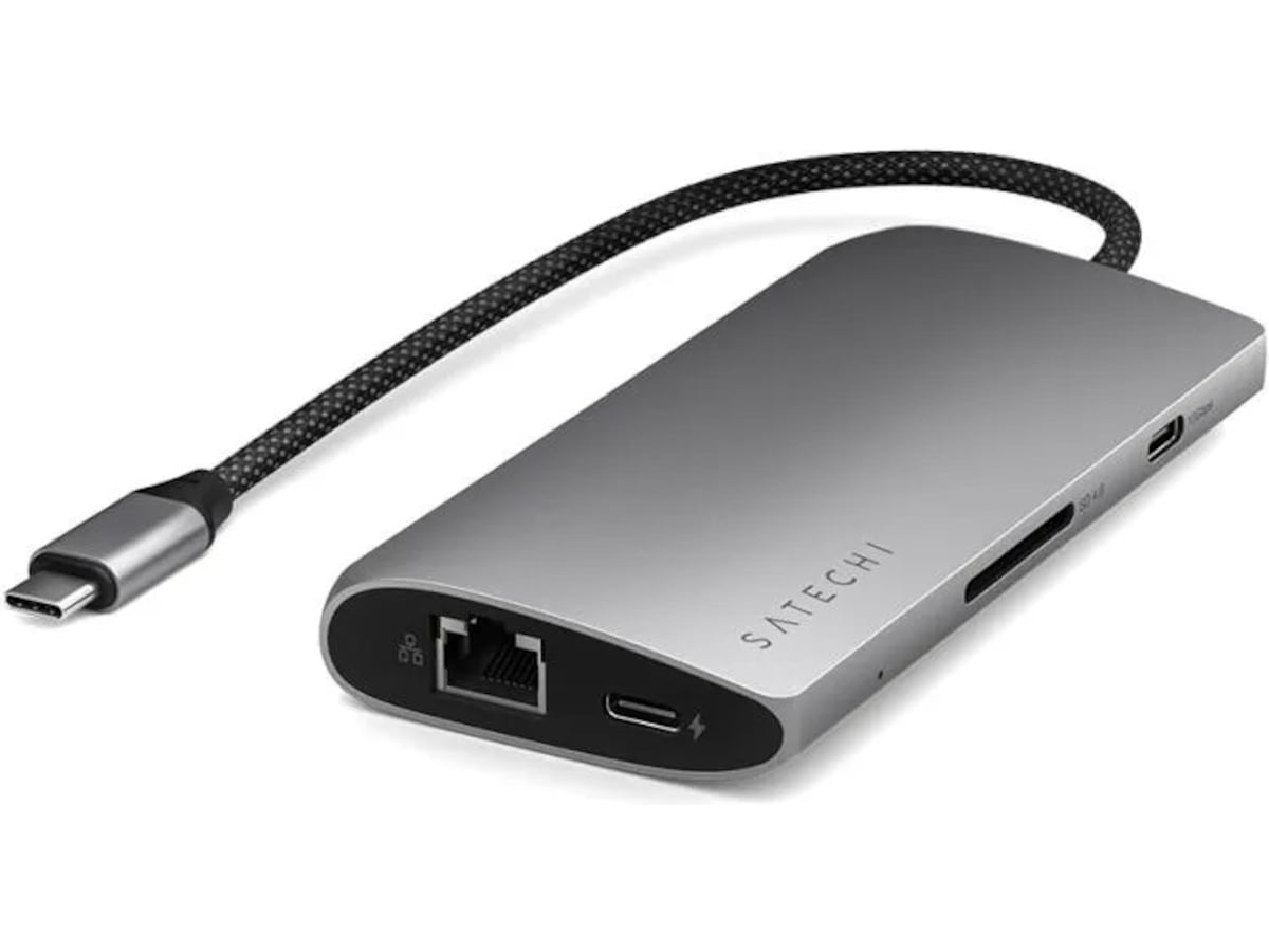 Satechi Multiport 8K Docking (space gray) Dockningsstation och USB-hub