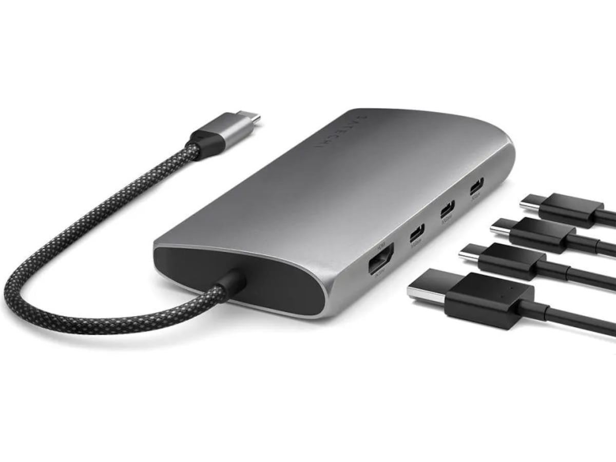 Satechi Multiport 8K Docking (space gray) Dockningsstation och USB-hub