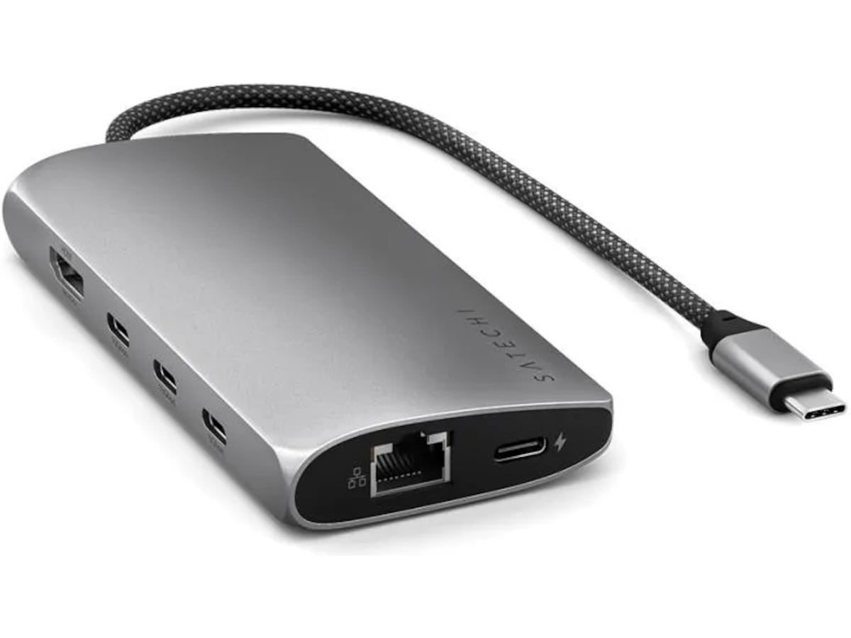 Satechi Multiport 8K Docking (space gray) Dockningsstation och USB-hub