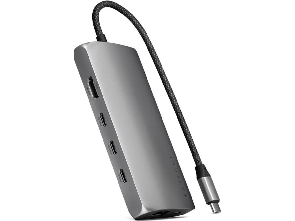 Satechi Multiport 8K Docking (space gray) Dockningsstation och USB-hub