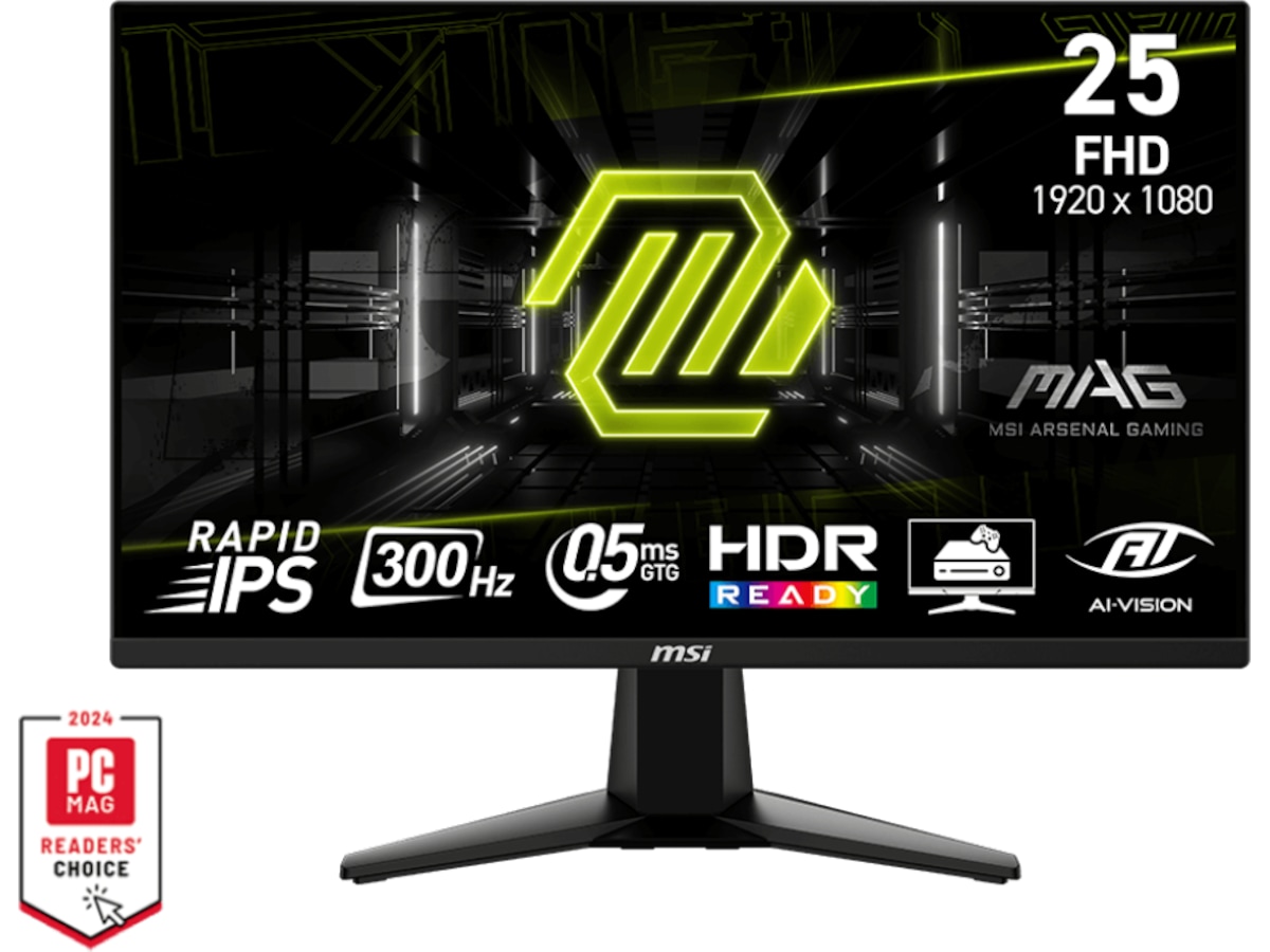 MSI 25" gamingskärm MAG 255XF Datorskärm